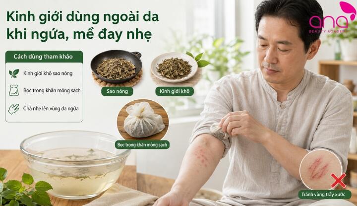 Kinh giới chữa ngứa da