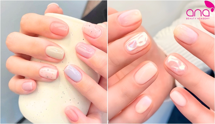 Lớp gel bóng giúp màu nail sắc nét, bền đẹp