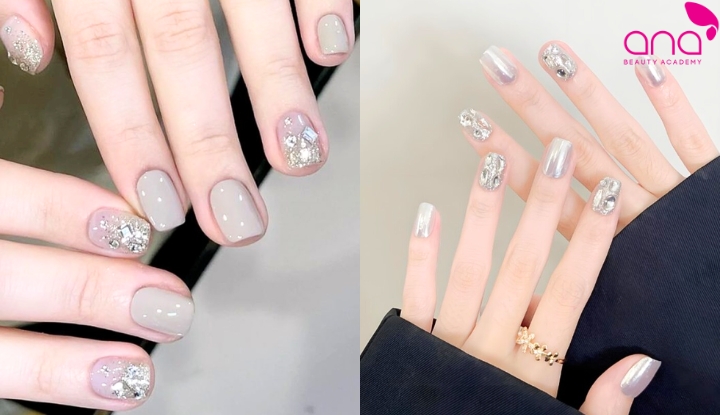 Màu bạc tạo hiệu ứng ánh kim nổi bật