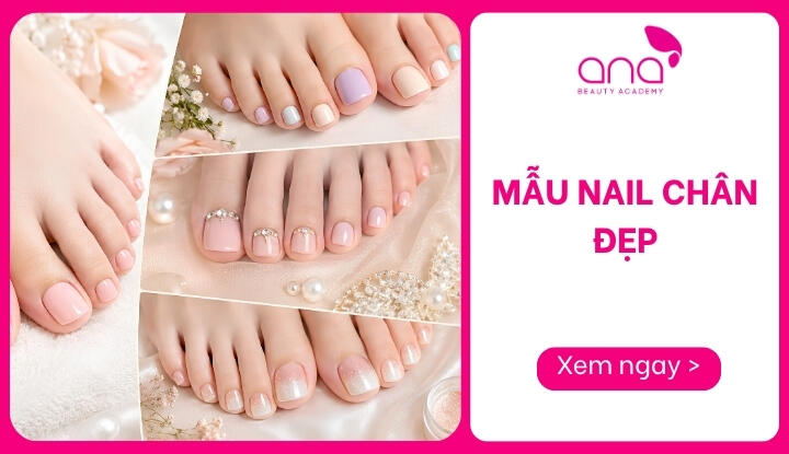 mẫu nail chân đẹp