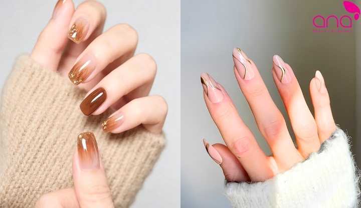 Mẫu nail art cổ điển, thanh lịch 