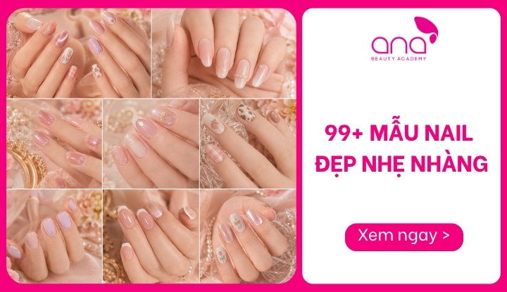 mẫu nail đẹp nhẹ nhàng