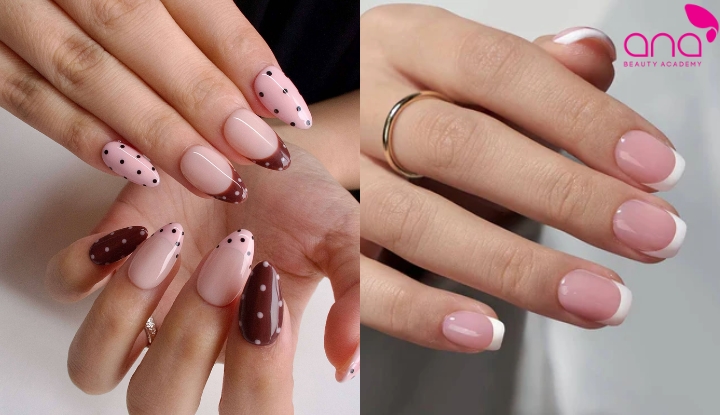 Nail đi học đơn giản