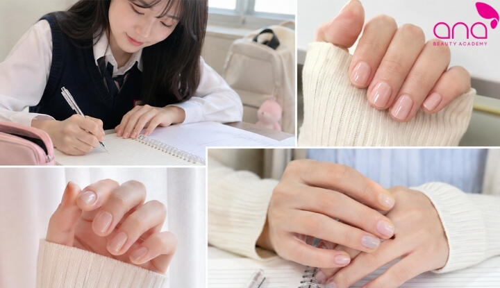 Mẫu nail đi học