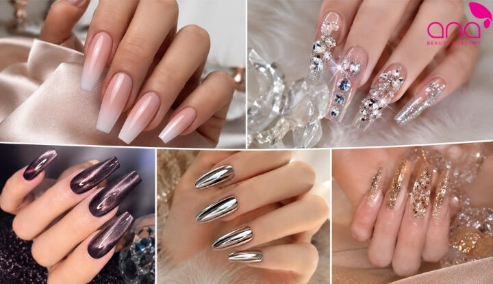 Mẫu nail form coffin