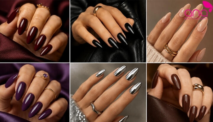 Mẫu nail form hạnh nhân