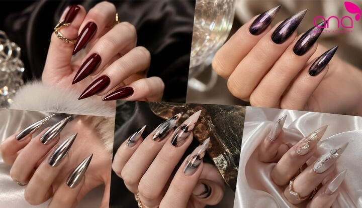 Mẫu nail form nhọn
