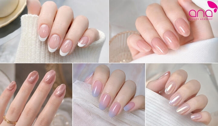 Mẫu nail form oval
