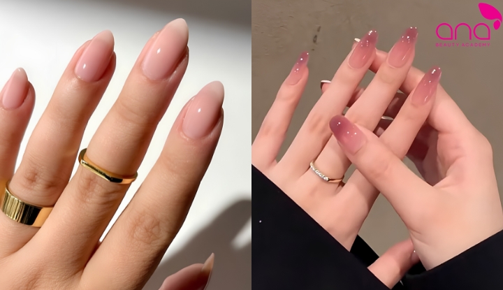 Nail hồng thạch trong trẻo