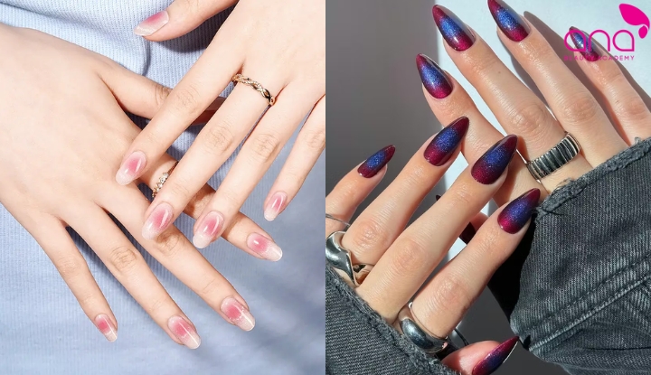 Nail mắt mèo tone nhẹ