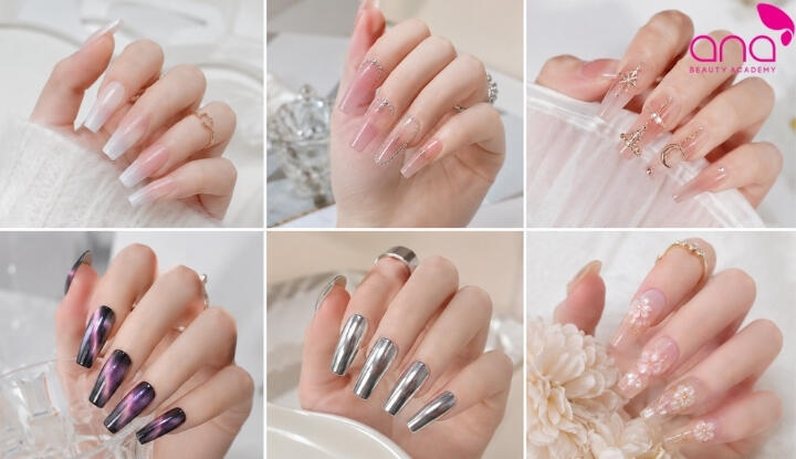 Mẫu nail móng dài