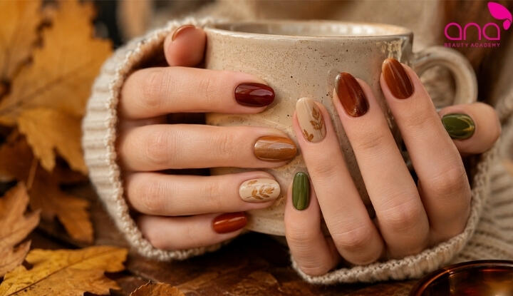  Mẫu nail mùa thu