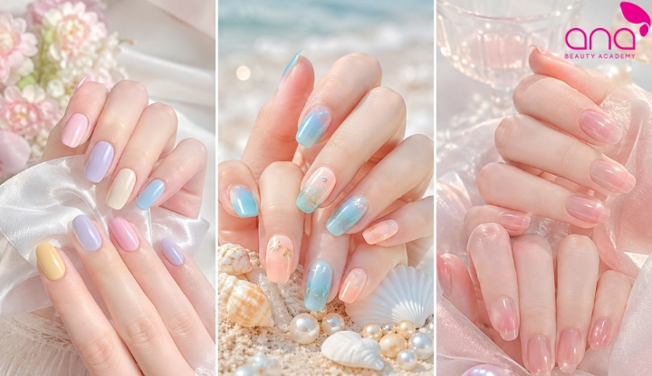 Nail ngọt ngào đi biển
