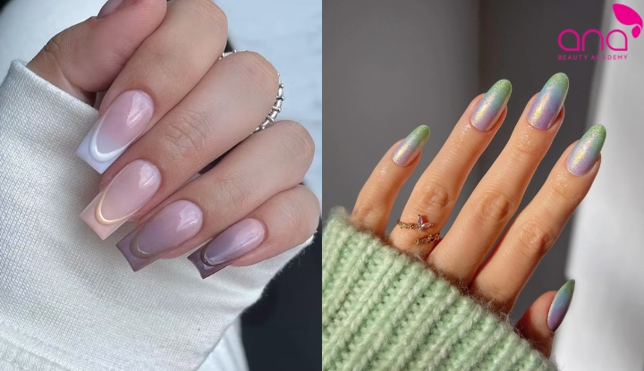 Nail ombre mềm mại