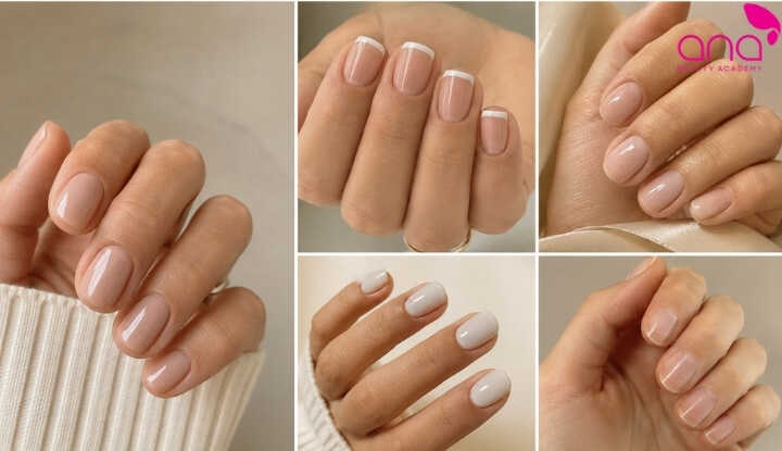 Mẫu nail tối giản