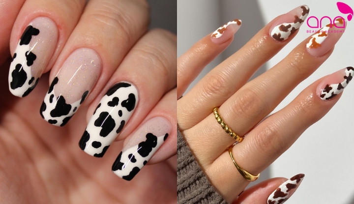 Nail bò sữa cute