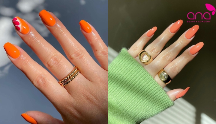 Nail cam san hô