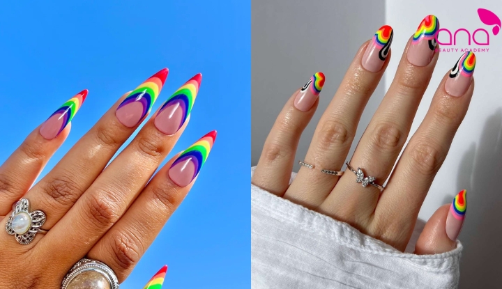 Nail cầu vồng