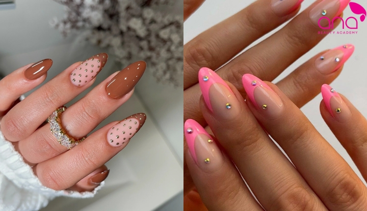 Nail móng oval hạnh nhân