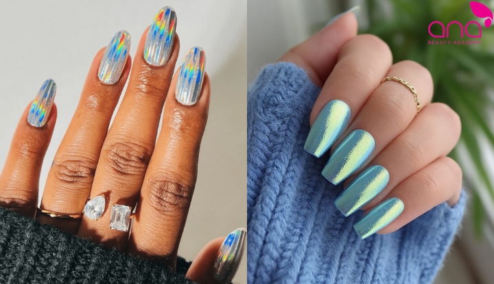 Nail chrome đi biển