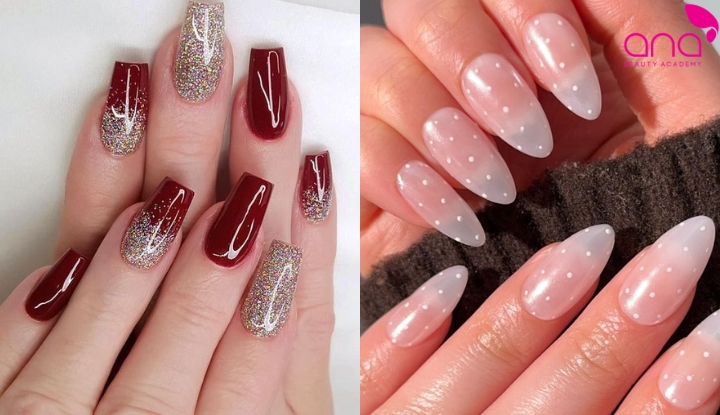 Nail cô dâu nhẹ nhàng