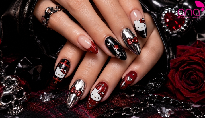 nail Hello Kitty cá tính