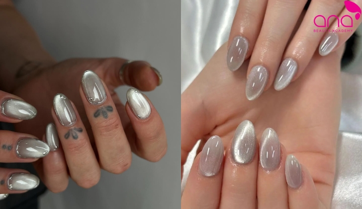 Nail mắt mèo bạc