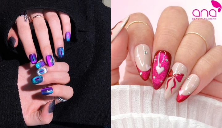 Nail mắt mèo cá tính
