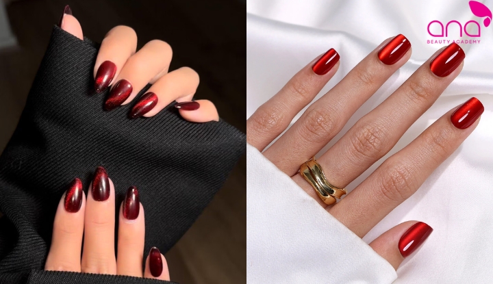 Nail mắt mèo đỏ
