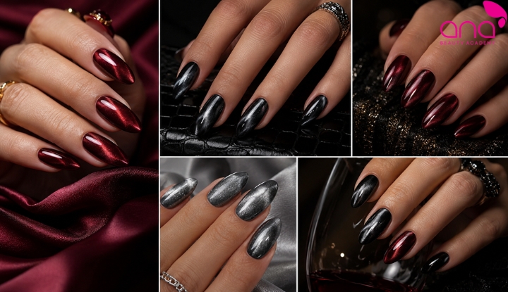 Nail mắt mèo form hạnh nhân
