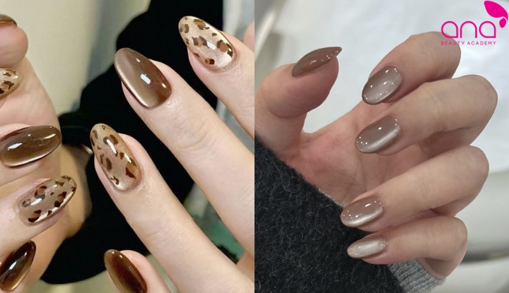  Nail mắt mèo nâu tây