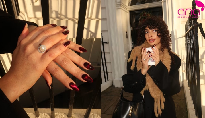 Nail mắt mèo đi tiệc