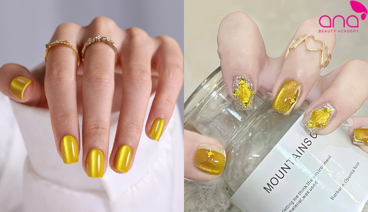 Nail mắt mèo vàng
