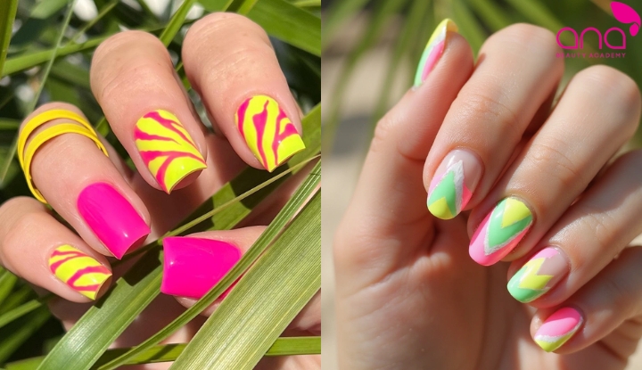 Nail neon đi biển