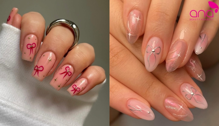 Nail nơ nhỏ xinh