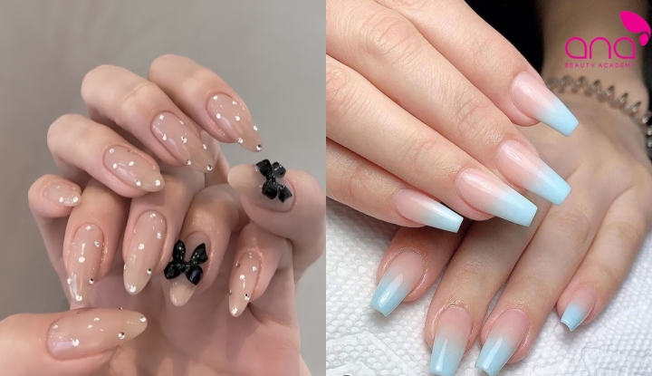 Chi tiết 3D giúp mẫu ombre trở nên nổi bật, giàu tính nghệ thuật