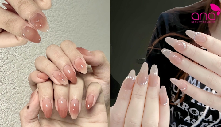 Form hạnh nhân giúp ngón tay trông dài, thanh thoát hơn
