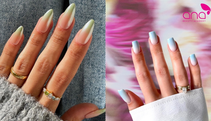 Nail ombre mùa hè