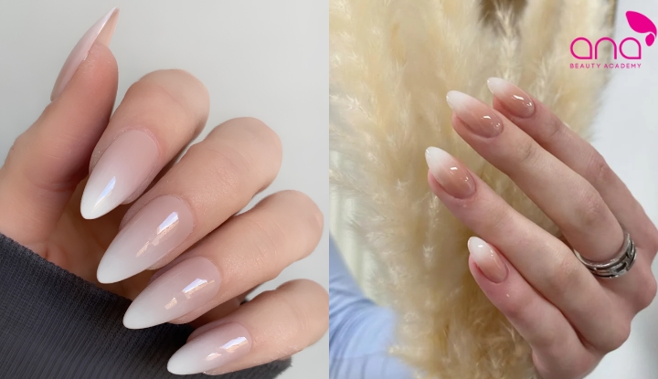 Ombre nude giúp móng trông tự nhiên, gọn gàng, dễ ứng dụng hằng ngày
