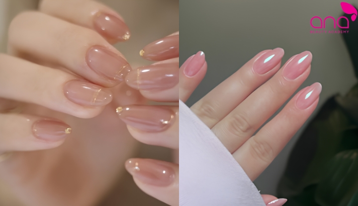 Nail sơn gel trơn