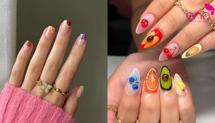 Nail trái cây tươi mát mùa hè