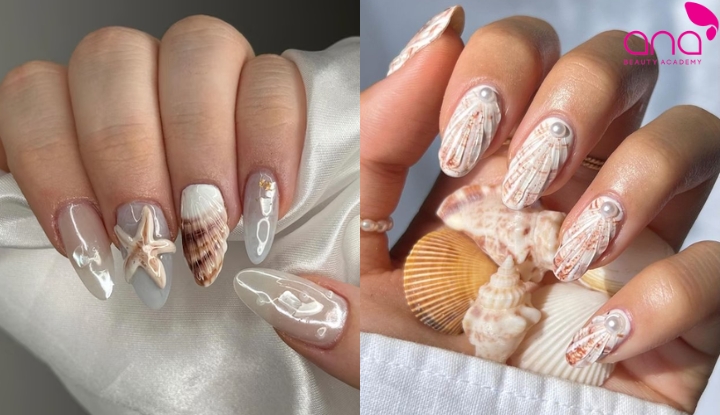 Nail vỏ sò 3D