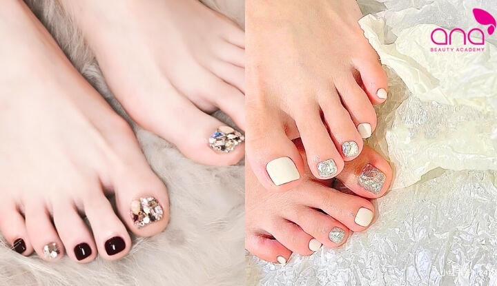 Mẫu nail chân xà cừ cuốn hút