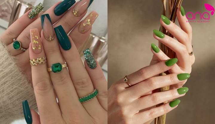 Nail xanh lá nhiệt đới