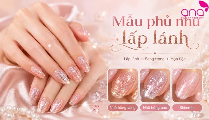 Mẫu phủ nhũ lấp lánh