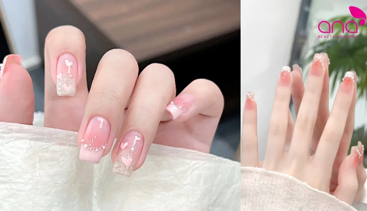 Gắn charm ngọc trai thanh lịch