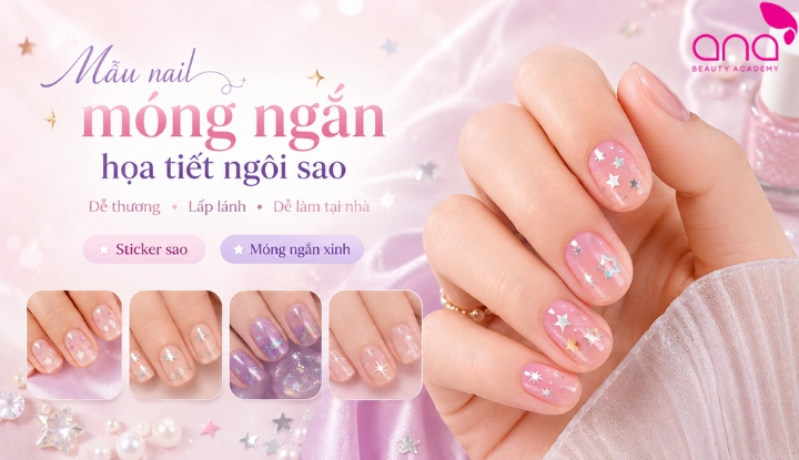 Ngôi sao nhỏ giúp bộ nail thêm lấp lánh