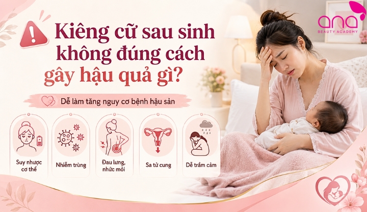 Kiêng cữ sau sinh không đúng cách gây hậu quả gì?