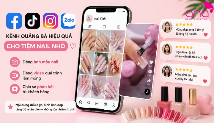 Quảng bá tiệm nail miễn phí