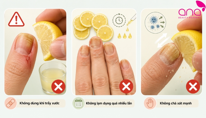 sai lầm khi dùng chanh